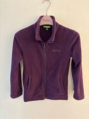 Mountain Warehouse Deep Purple Full-Zip Fleece Jacket, Size 9-10 kids. Warm!
